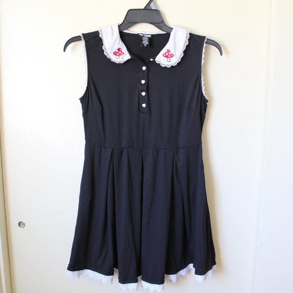 TORRID MUSHROOM COLLAR LACE TRIM DRESS
